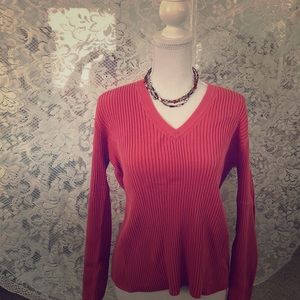 OldNavy PerfectlyFit V-neck sweater burnt orangeXL